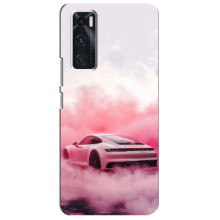 Чохол з авто Порше для ViVO V20 se – Рожевий Порше