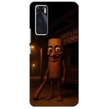 Чехол с мемом Тралалело тралала на ViVO V20 se (Тунг тунг тунг сахур)