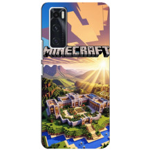 Чехол с картинками Майнкрафт для Виво В20 се (Minecraft)