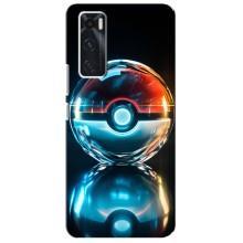 Чехол с Пикачу на ViVO V20 se – Мяч Пикачу