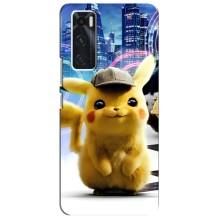 Чехол с Пикачу на ViVO V20 se – Пикачу в городе