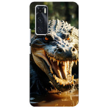 Чехол с картинкой «Хищники» для ViVO V20 se – Крокодил