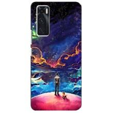 Космические Чехлы для Виво В20 се (VPrint) (Галактический вид)