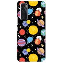 Космические Чехлы для Виво В20 се (VPrint) (Рисованные планеты)