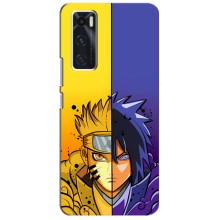 Купить Чехлы на телефон с принтом Anime для Виво В20 СЕ – Naruto Vs Sasuke