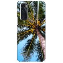 Силиконовый чехол с КАРТИНКАМИ лето для ViVO V20 se (AlphaPrint) (Пальма)