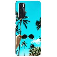 Силиконовый чехол с КАРТИНКАМИ лето для ViVO V20 se (AlphaPrint) (Взгляд лето)