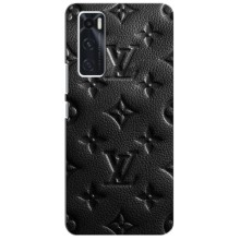 Текстурный Чехол Louis Vuitton для Виво В20 СЕ – Черный ЛВ