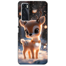 Яркий чехол для ViVO V20 se с Зимними Оленятами – Оленёнок