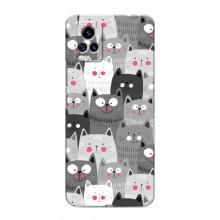 Чехлы с Котиками для ViVO V20 (VPrint) (Рисованные котики)