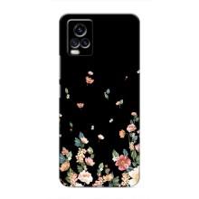 Чехол для Виво В20 - с принтом (Дизайнерские) (AlphaPrint) (Маленькие цветы)