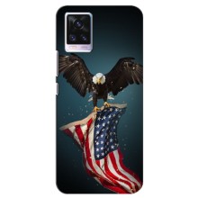 Чехол Флаг USA для ViVO V20 – Орел и флаг
