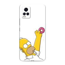 Чjхол з Сімпсонами для ViVO V20 (VPrint) (Гомер з пончиком)