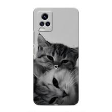 Чехол с рисунком кот на ViVO V20 (Пара котов)