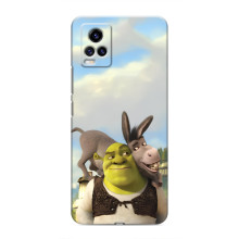 Чехол с мультфильмом Шрек на ViVO V20 – Шрек и осел