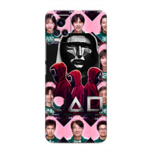 Чехол Гра в кальмара для ViVO V20 – Персонажи игры кальмара