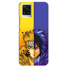 Купить Чехлы на телефон с принтом Anime для Виво В20 (Naruto Vs Sasuke)