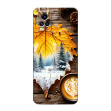 Чехол с уникальным дизайном «Осень с кофе» для ViVO V20 – Осенне-зимнее кофе