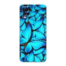 Силиконовый бампер с картинкой животных для ViVO V20 (Крылья бабочек)