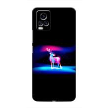 Силиконовый бампер с картинкой животных для ViVO V20 (Яркий олень)