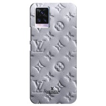 Текстурний Чохол Louis Vuitton для Віво В20 – Білий ЛВ
