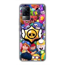 Чехол для Vivo V21 Бравл Старс (VPrint)