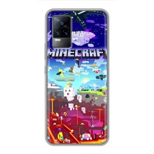 Чехол майнкрафт для Vivo V21 (MINECRAFT)