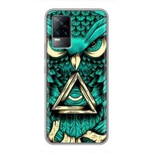 Чехол с птицами на Vivo V21 (VPrint) (Сова с глазом)