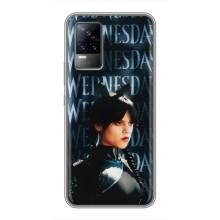 Чехлы Венсдей на Vivo V21 Уэнсдей (AlphaPrint) (Уэнздей кошка)