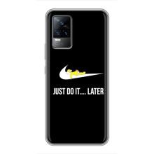 Чехол с логотипом Найк на Vivo V21 (Nike just do it)