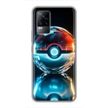 Чехол с Пикачу на Vivo V21 – Мяч Пикачу