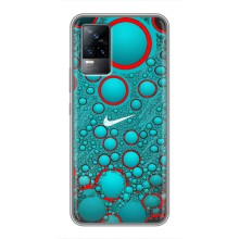 Силиконовый Чехол на Vivo V21 с картинкой Nike (Найк зеленый)