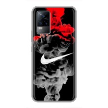 Силиконовый Чехол на Vivo V21 с картинкой Nike (Nike дым)