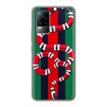 Чехлы ГУЧЧИ для Виво В21Е (AlphaPrint) (Gucci змия)