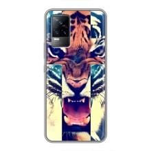 Чохли з зображенням різних тварин на Vivo V21E (Яскравий Тигр)