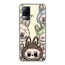 Чехол с Лабубу на Vivo V21E – Коллаж Лабубу