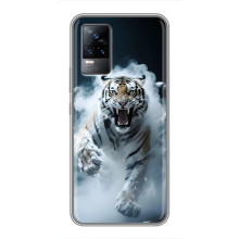 Чехол с картинкой «Хищники» для Vivo V21E – Тигр