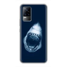 Силіконовий бампер з картинкою звірів для Vivo V21E (Пащу Акули)