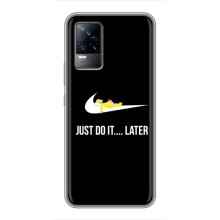 Силиконовый Чехол на Vivo V21E с картинкой Nike (Later)