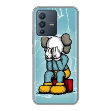 Чехлы для Vivo V23 (5G) - Bearbrick Louis Vuitton (PREMIUMPrint) (Плач Bearbrick)