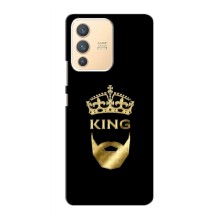 Чехол (Корона на чёрном фоне) для Виво В23 (5G) – KING