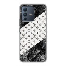 Чохол Стиль Louis Vuitton на Vivo V23 (5G) – LV на білому