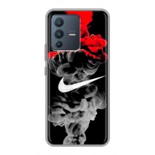 Силиконовый Чехол на Vivo V23 (5G) с картинкой Nike (Nike дым)