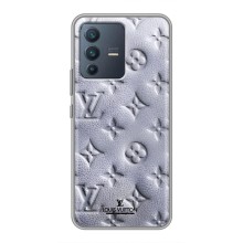 Текстурный Чехол Louis Vuitton для Виво В23 (5G) (Белый ЛВ)