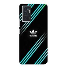 Чехлы Адидас для Vivo V23e (AlphaPrint) (Адидас с полосами)