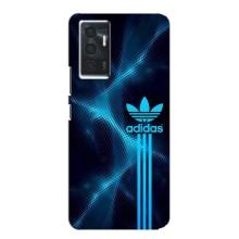 Чехлы Адидас для Vivo V23e (AlphaPrint) (Синий Адидас)