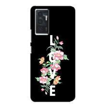 Чехлы для любимой на Виво в23е (VPrint) (Цветы LOVE)