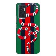 Чехлы ГУЧЧИ для Виво в23е (AlphaPrint) (Gucci змия)
