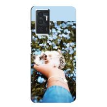 Чохли з зображенням різних тварин на Vivo V23e (Їжачок в руці)