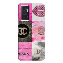 Чохол (Dior, Prada, YSL, Chanel) для Vivo V23e (Модніца)